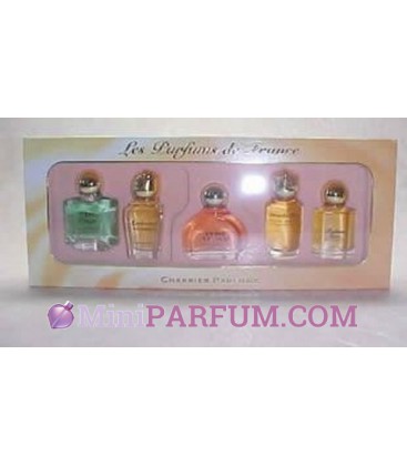 Coffret Les Parfums de France, 5 miniatures femme - La cote Miniparfum