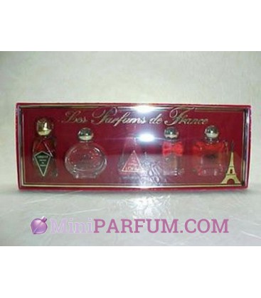 Coffret Les Parfums de France, 5 miniatures femme